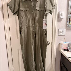 Celebrity Pink Olive Green Women's Jumpsuit XXL